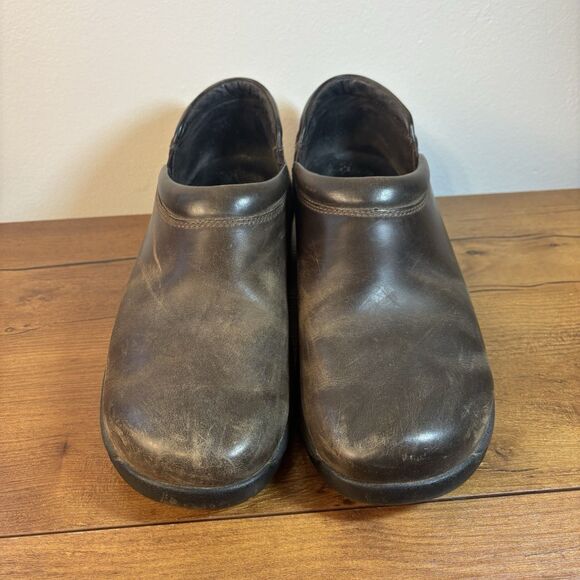 Dansko Wynn Clogs Loafers Shoes Mens 11.5-12 US 45 EU Brown Leather Slip On main image 8